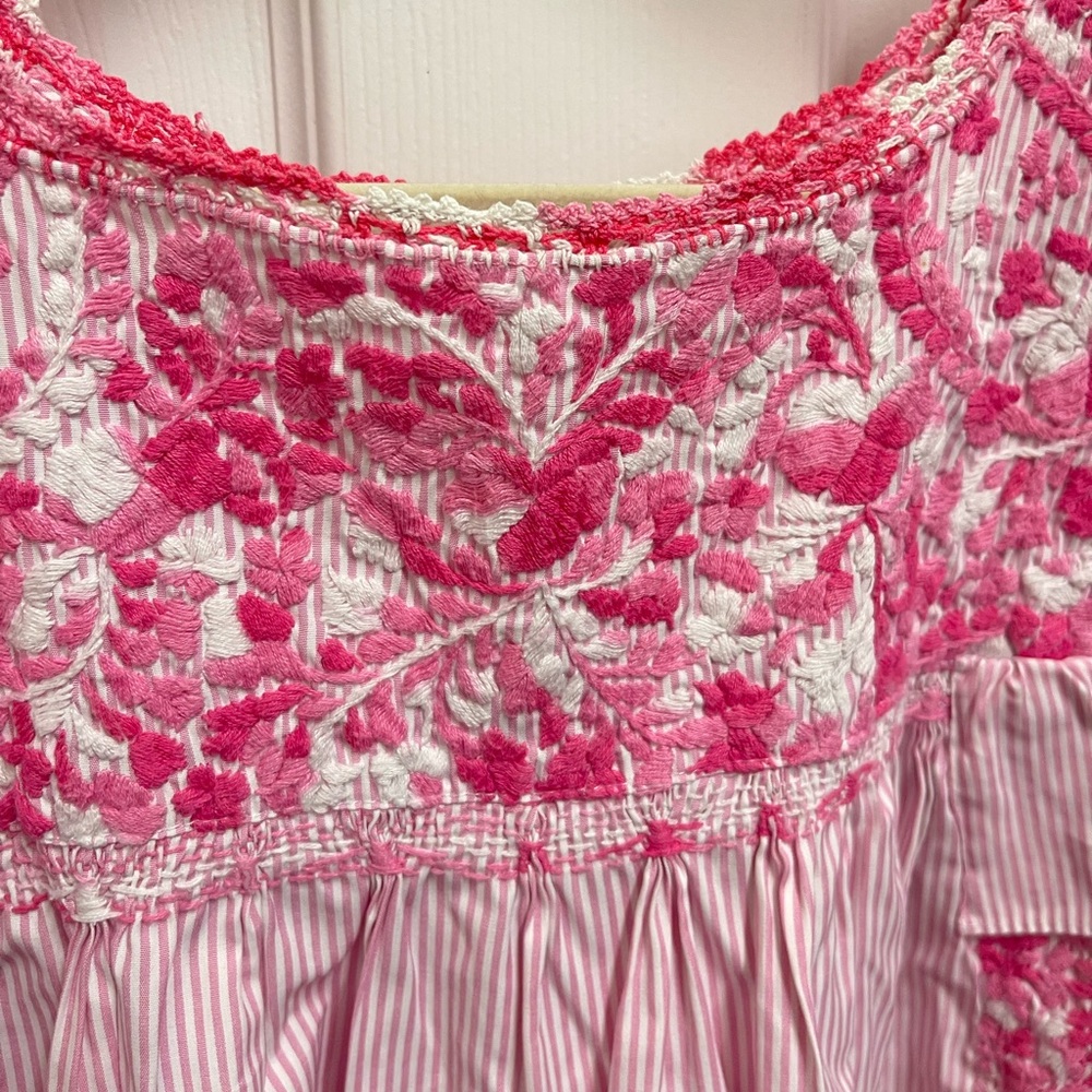 Mi Golondrina Pink Embroidered Dress - Picture 6 of 14